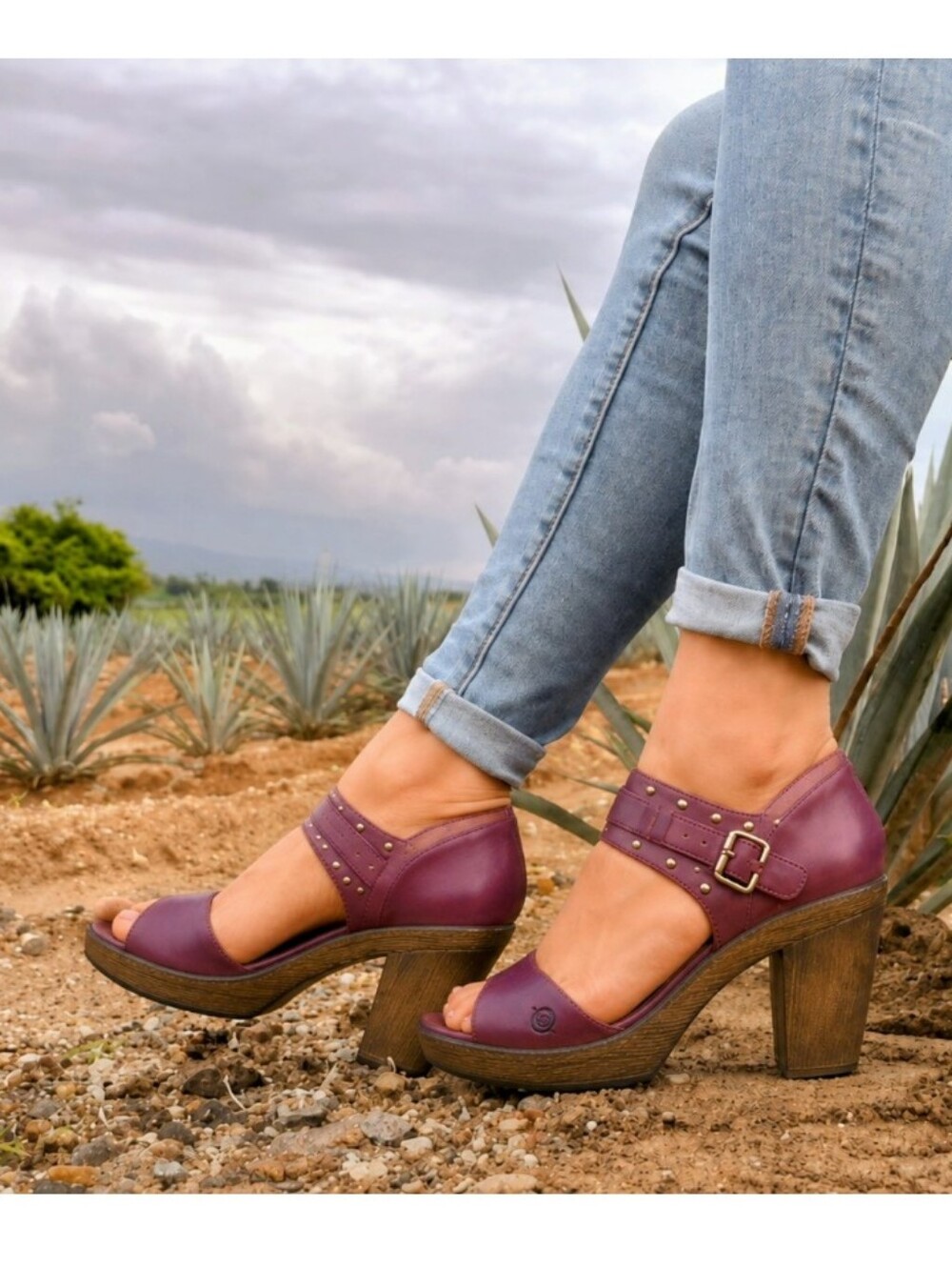 NWT BORN Tierney Platform Clog Sandals 8 Brand New